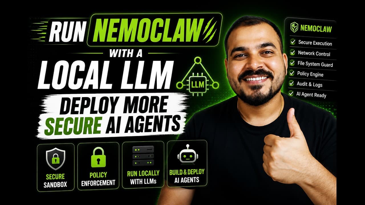 내 PC에서 안전하게: 로컬 LLM과 NemoClaw로 AI 에이전트에 보안 울타리 치기 영상 대표 이미지