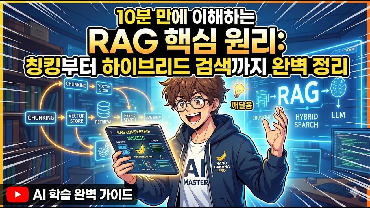 냉장고를 먼저 여는 요리사, 비유로 풀어낸 RAG의 다섯 가지 부품 영상 대표 이미지
