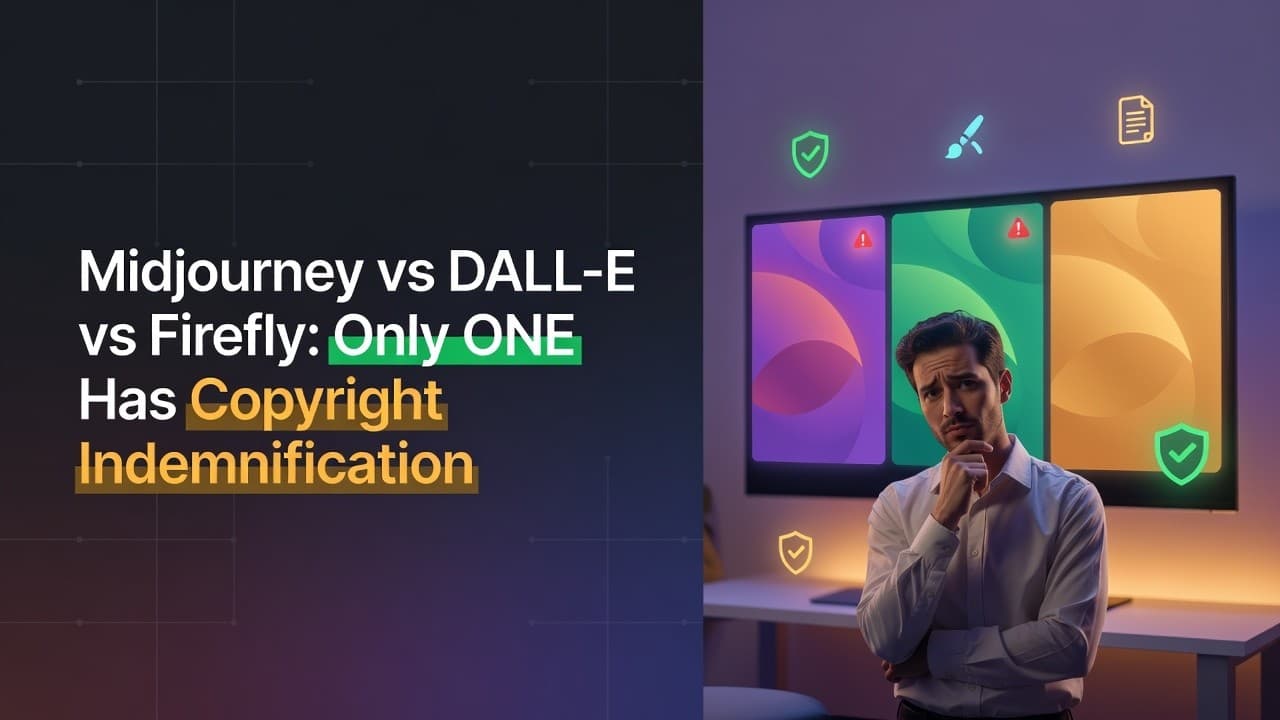 미드저니 vs DALL·E vs 어도비 파이어플라이: 2026년 AI 이미지 생성기, 용도별로 갈린다 영상 대표 이미지