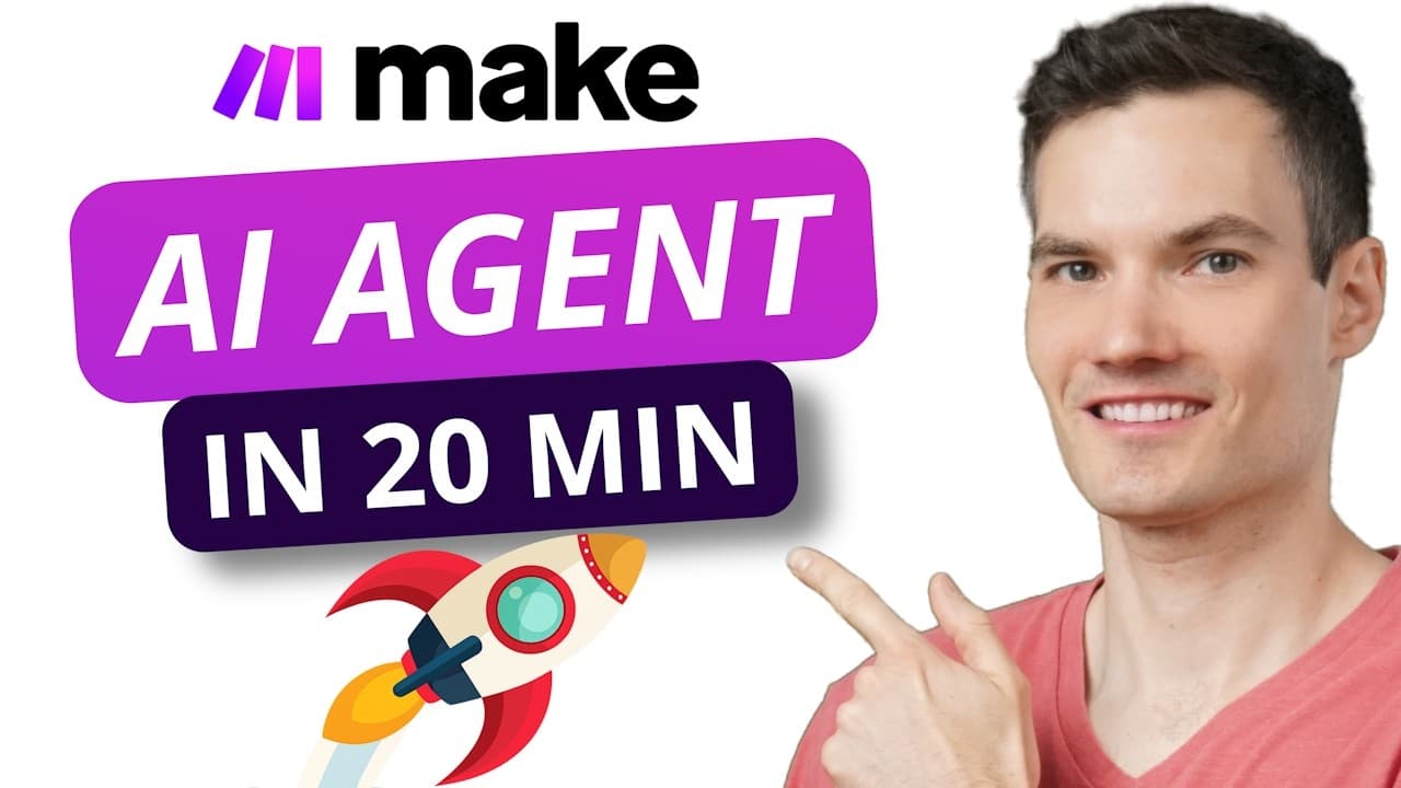 코드 없이 만드는 첫 AI 에이전트: Make로 고객 이메일 자동 응대 시스템 구축하기 영상 대표 이미지