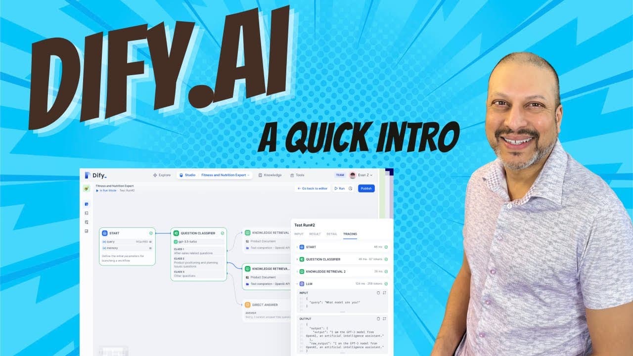 코드 없이 생성형 AI 워크플로 짜기, Dify를 직접 써 본 기록 영상 대표 이미지