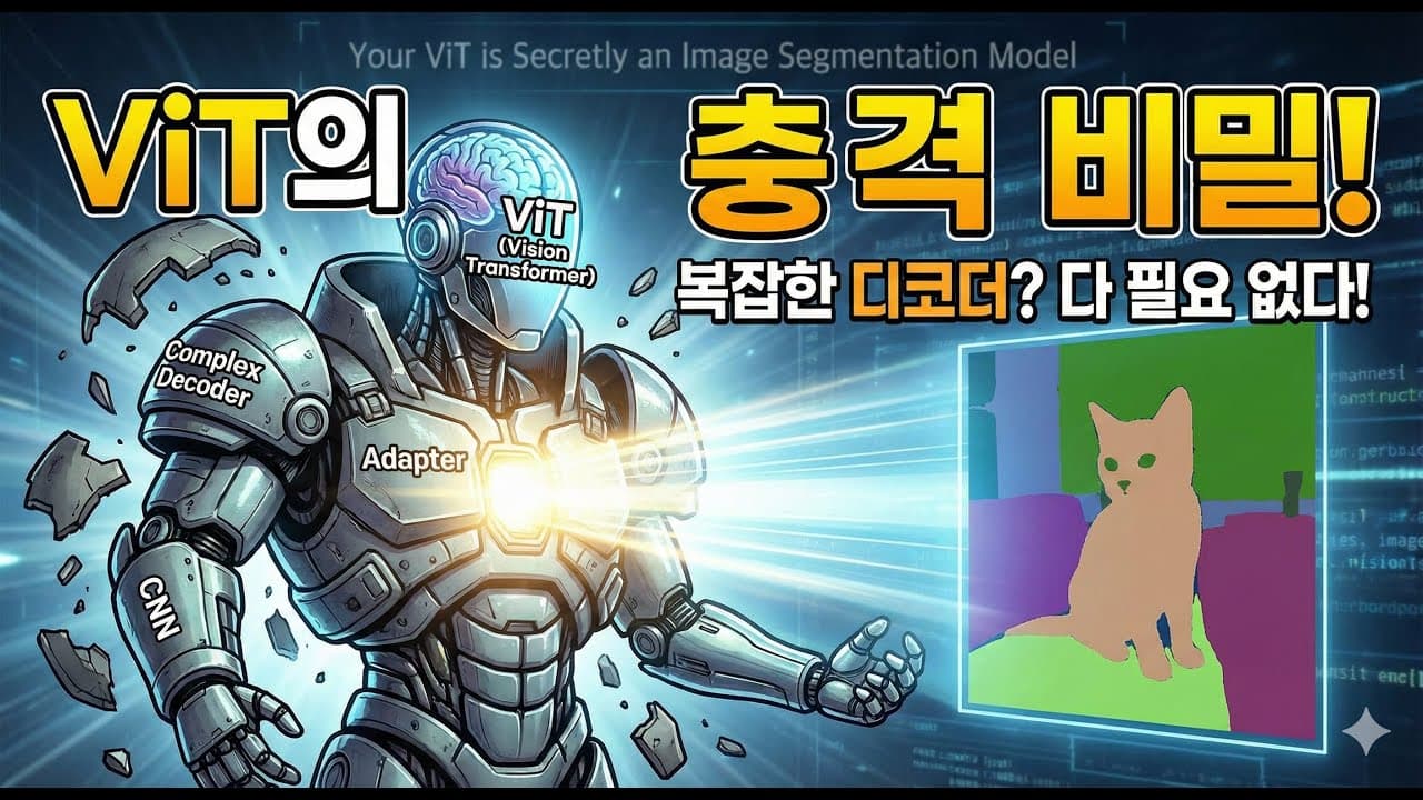 복잡한 디코더 없이 ViT 하나로 이미지 분할, EoMT 논문이 던진 질문 영상 대표 이미지