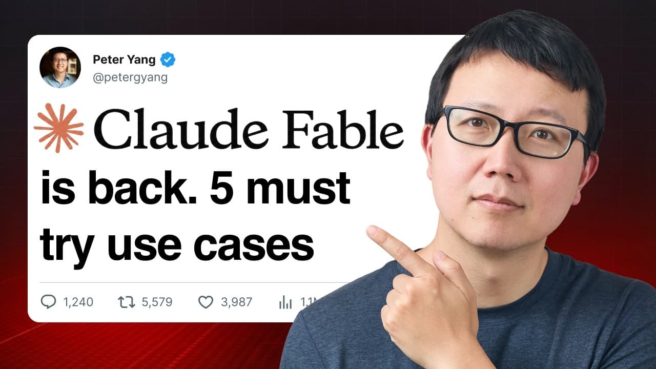 최고 성능 AI 모델을 제대로 쓰는 법: Fable 5 실전 활용 5가지와 팁 3가지 영상 대표 이미지