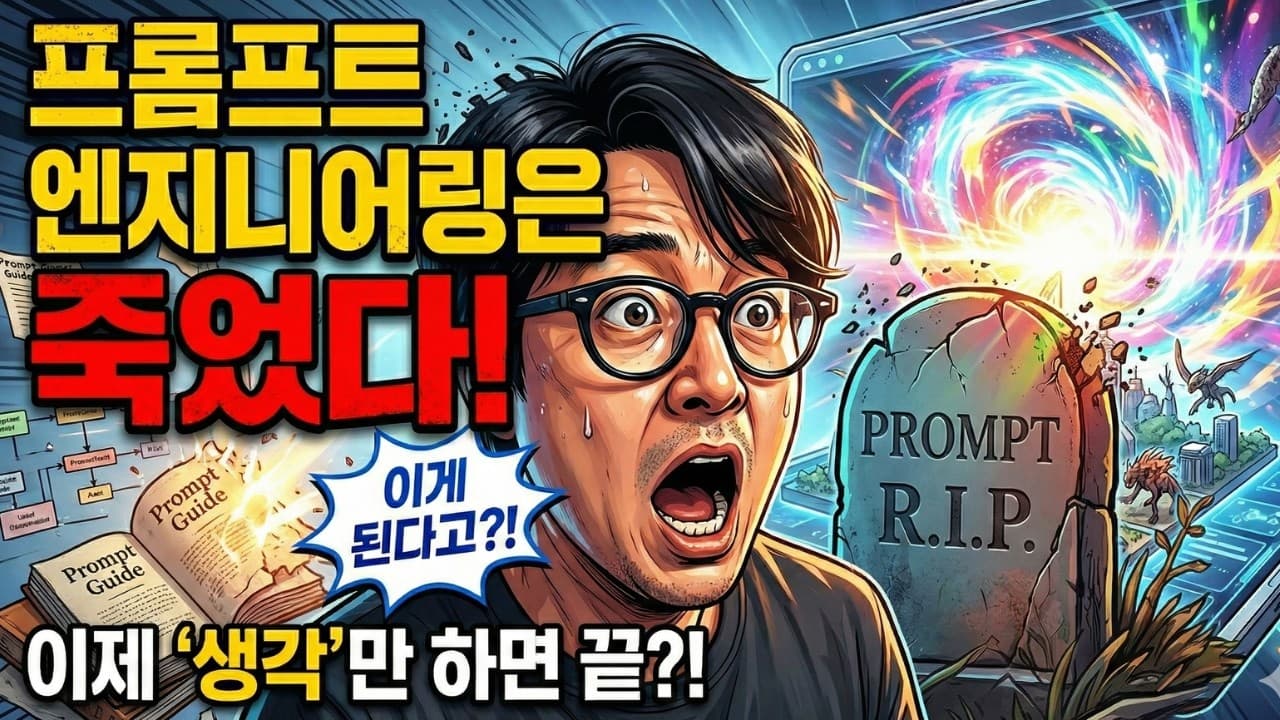 프롬프트 엔지니어링은 끝났다? 상위 1%가 쓰는 컨텍스트 엔지니어링의 핵심 영상 대표 이미지
