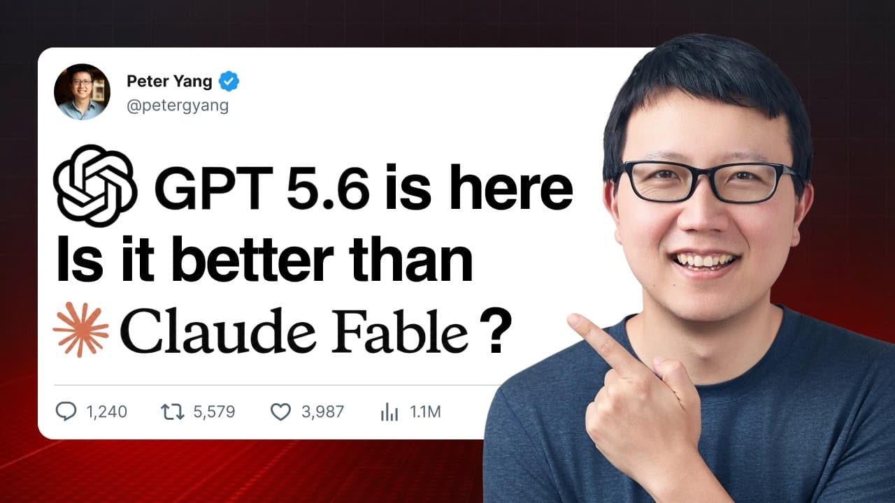 GPT-5.6 vs 클로드 Fable 5: 6가지 실전 사용 사례로 가려본 승자 영상 대표 이미지