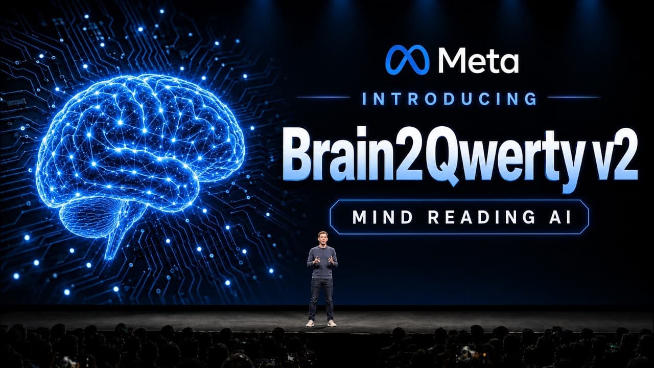 메타의 비침습 뇌-텍스트 AI 'Brain2Qwerty': 마음을 읽는 게 아니라 타이핑을 해독한다 영상 대표 이미지