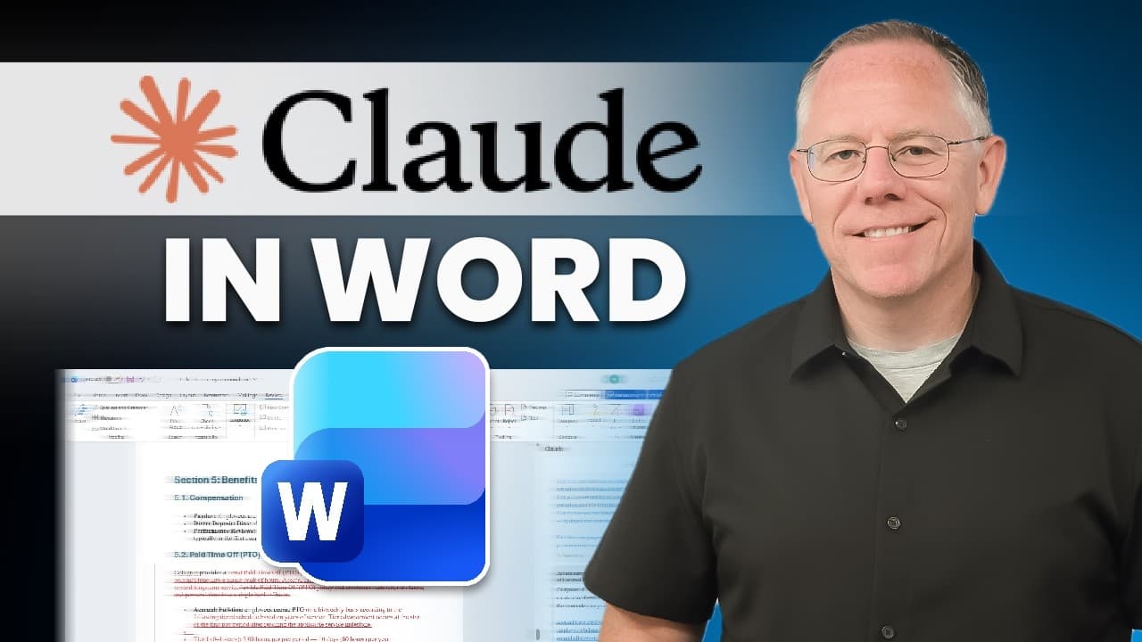 마이크로소프트 워드에서 Claude 쓰기: 설치부터 앱 간 작업, Copilot과의 차이까지 영상 대표 이미지