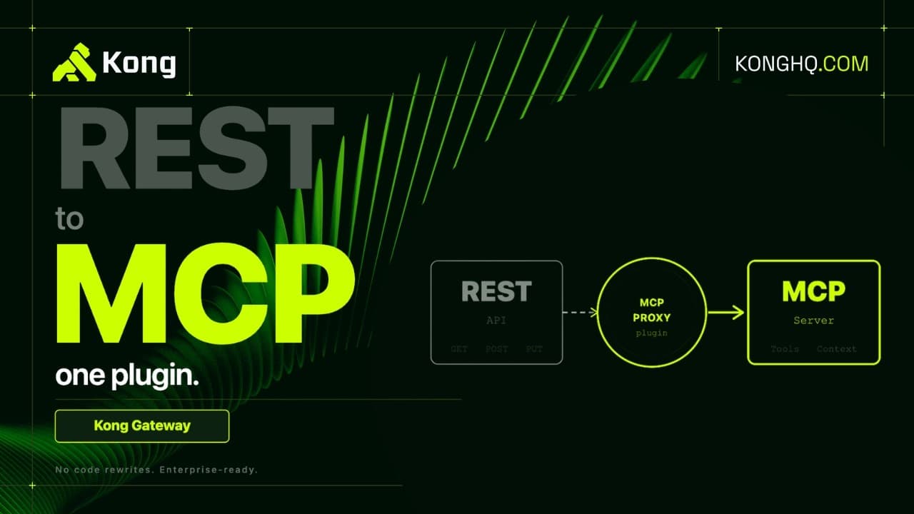 기존 REST API를 그대로 살린다: Kong 게이트웨이의 REST-to-MCP 변환과 '엔터프라이즈 MCP' 영상 대표 이미지