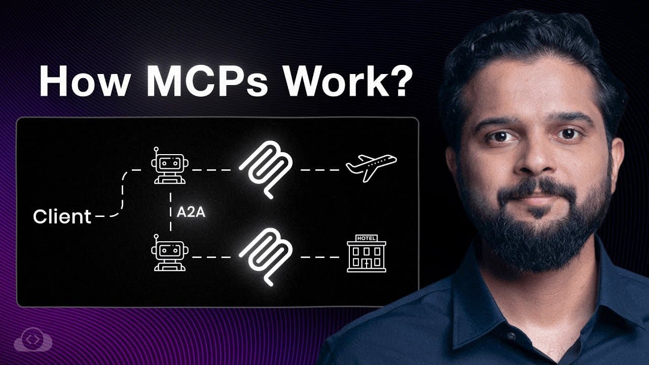 MCP가 뭐길래: AI 에이전트·MCP·에이전트 간 협업을 비유로 쉽게 풀다 영상 대표 이미지