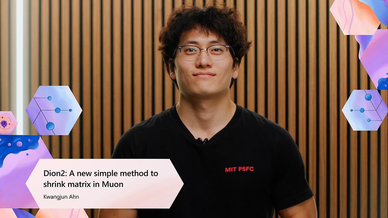 행렬의 4분의 1만 직교화한다, 마이크로소프트가 공개한 Dion2 옵티마이저 영상 대표 이미지