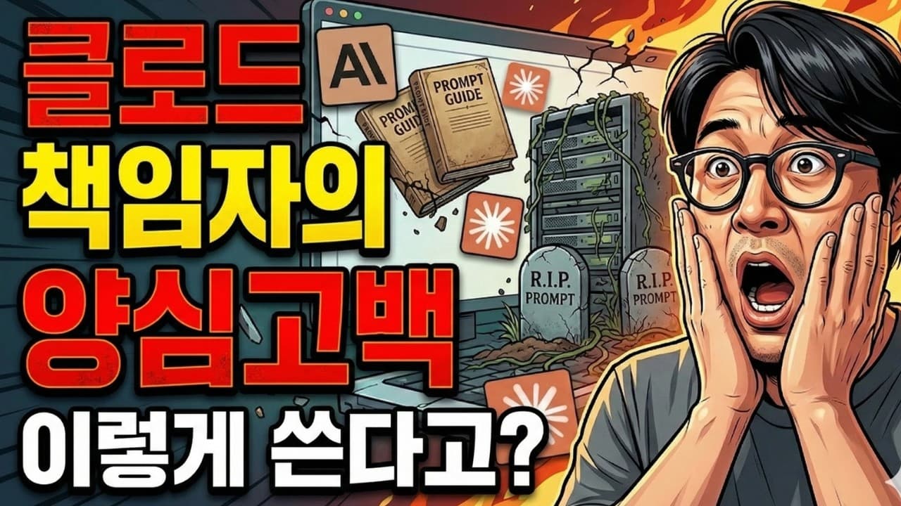 클로드 코드를 만든 사람은 이렇게 쓴다: 병렬 실행, 계획 먼저, 스스로 검증 영상 대표 이미지