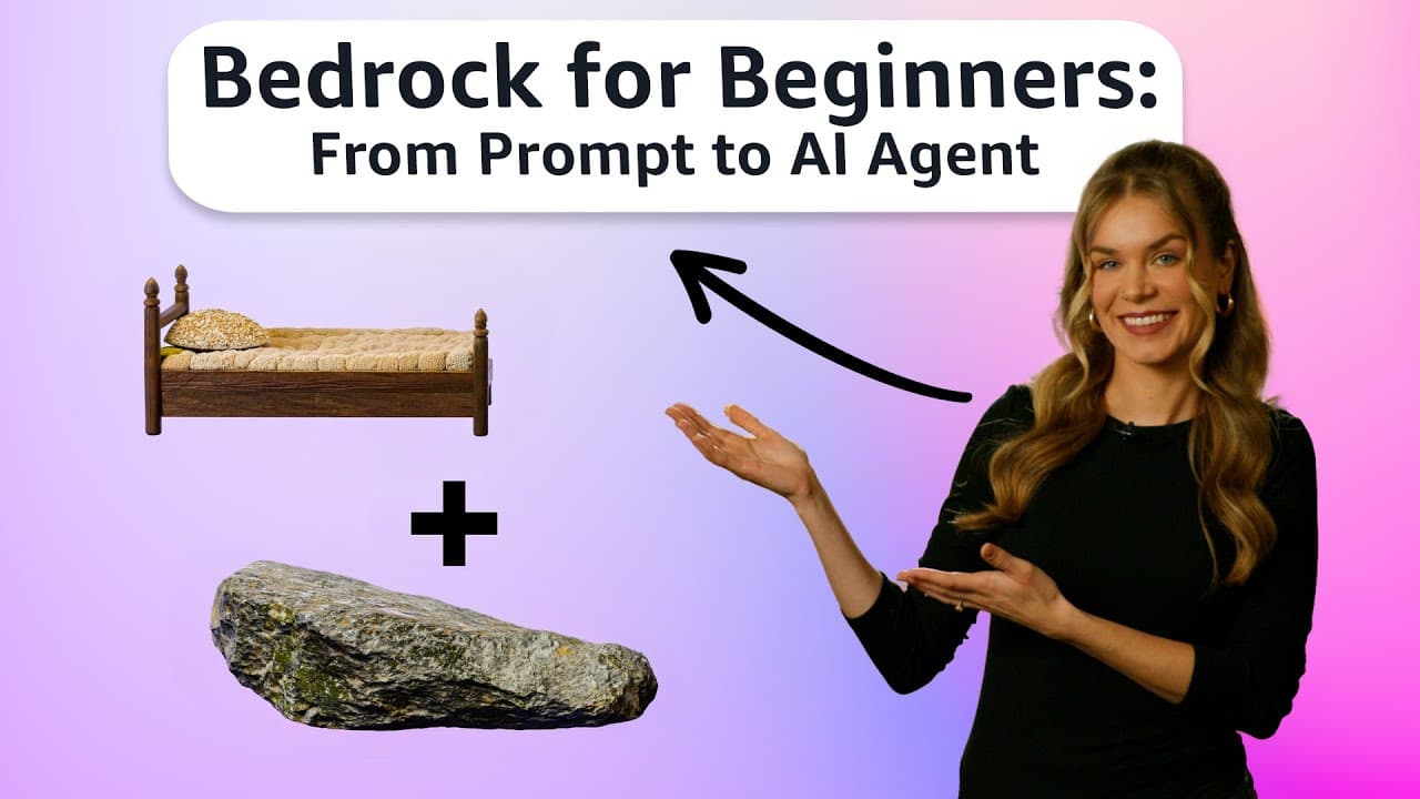 Amazon Bedrock 입문: 첫 프롬프트부터 AI 에이전트까지 단계별로 만들기 영상 대표 이미지