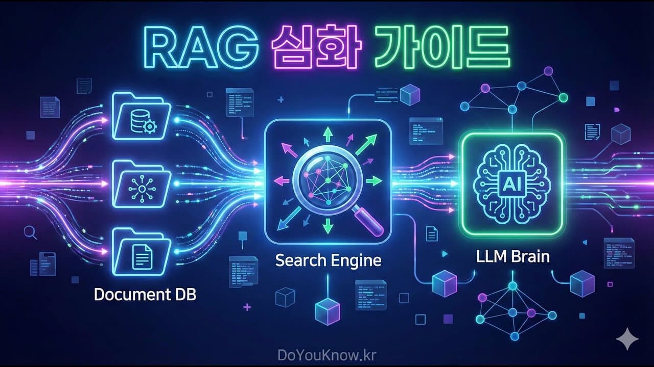 RAG 성능을 끌어올리는 심화 전략: 청킹·벡터DB·평가·에이전틱 RAG 영상 대표 이미지