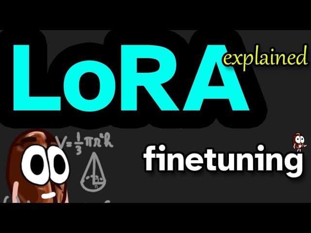 LoRA: 거대 언어모델을 적은 비용으로 미세조정하는 저랭크 적응 기법 영상 대표 이미지