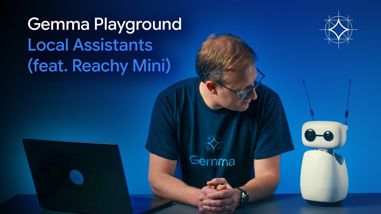 노트북을 넘어 로봇으로 — 오픈소스 로봇 Reachy Mini에서 돌아가는 온디바이스 Gemma 영상 대표 이미지