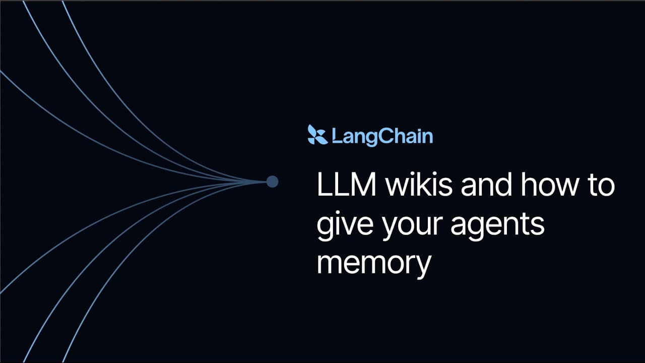 LLM 위키와 에이전트 메모리: 랭체인·크로마·도수가 말하는 지식의 새 그릇 영상 대표 이미지