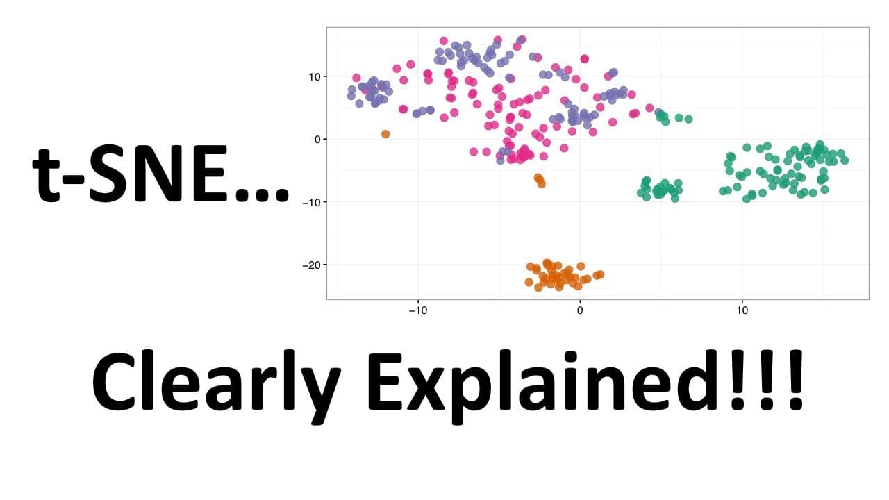 t-SNE 쉽게 이해하기: 고차원 데이터를 한눈에 보이는 지도로 바꾸는 법 영상 대표 이미지