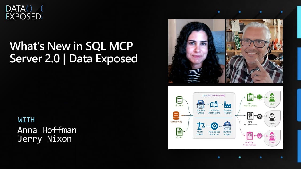 AI 에이전트를 데이터베이스에 안전하게 연결하기: SQL MCP 서버란 무엇인가 영상 대표 이미지