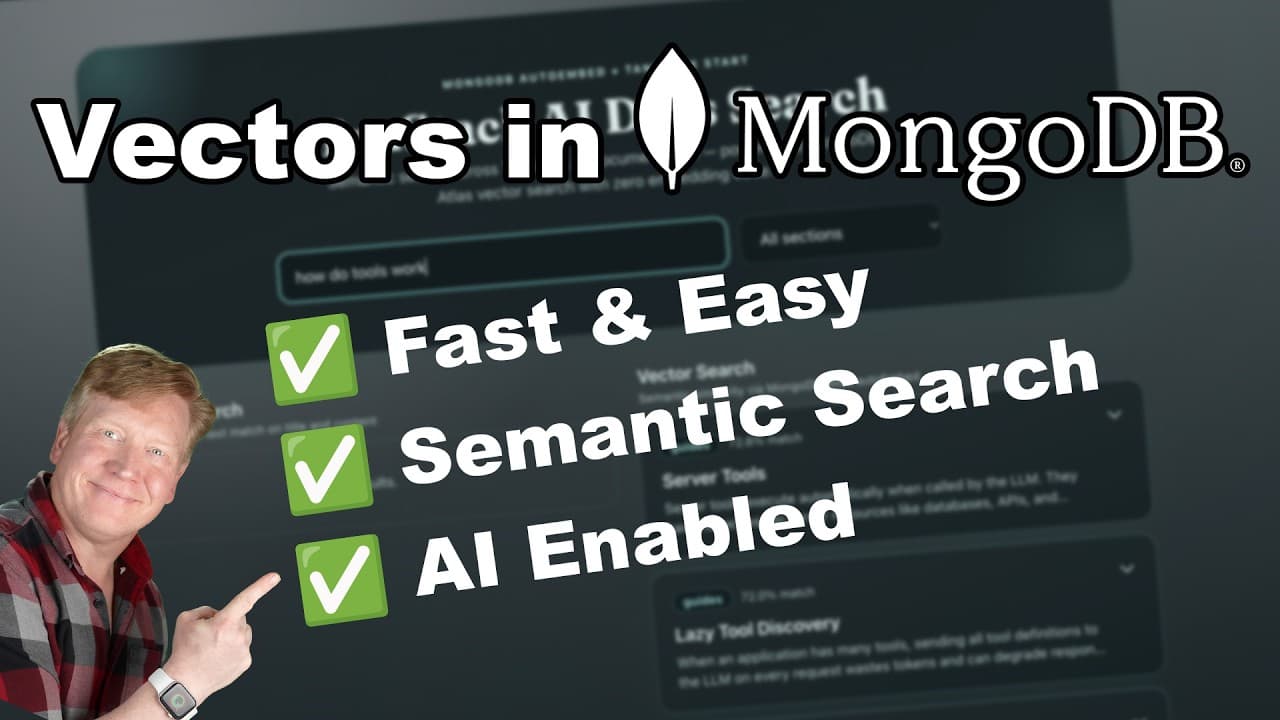 MongoDB 자동 임베딩으로 벡터 검색을 거의 코드 없이 붙이는 법 영상 대표 이미지