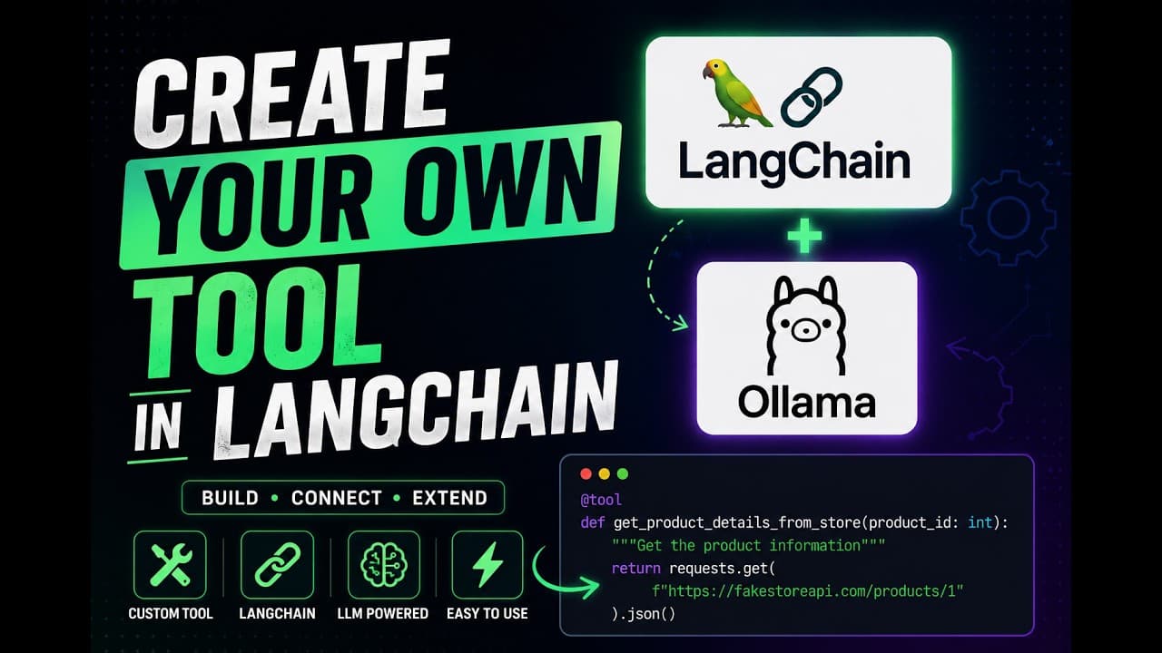 랭체인으로 나만의 도구 만들기: LLM이 외부 API를 직접 호출하게 하는 법 영상 대표 이미지