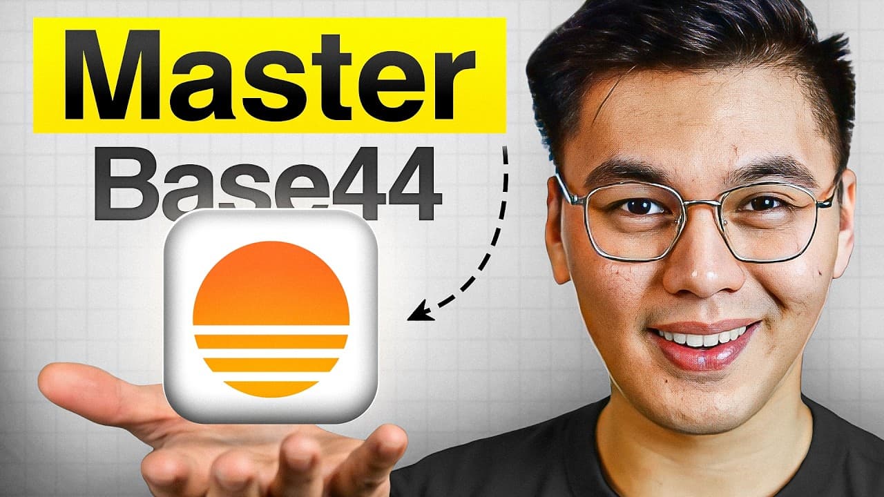 Base44를 '도구'가 아닌 '시스템'으로: 상위 1%의 노코드 앱 설계법 영상 대표 이미지