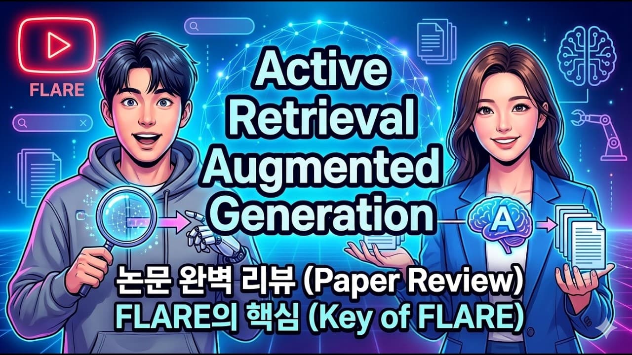 확신이 없을 때만 검색한다: 환각을 줄이는 능동 검색 방식 FLARE 영상 대표 이미지