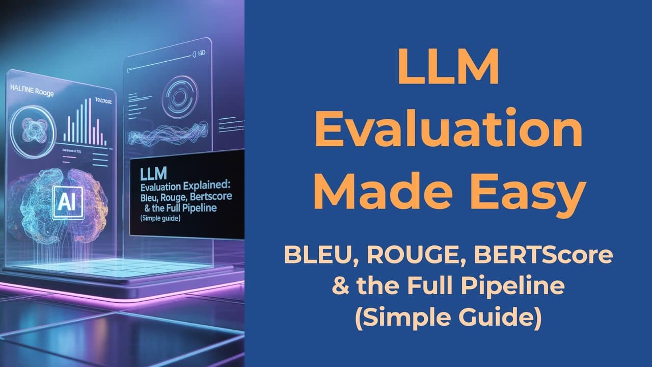 LLM 성능은 어떻게 측정할까: BLEU·ROUGE·BERTScore와 사람 평가의 분업 영상 대표 이미지