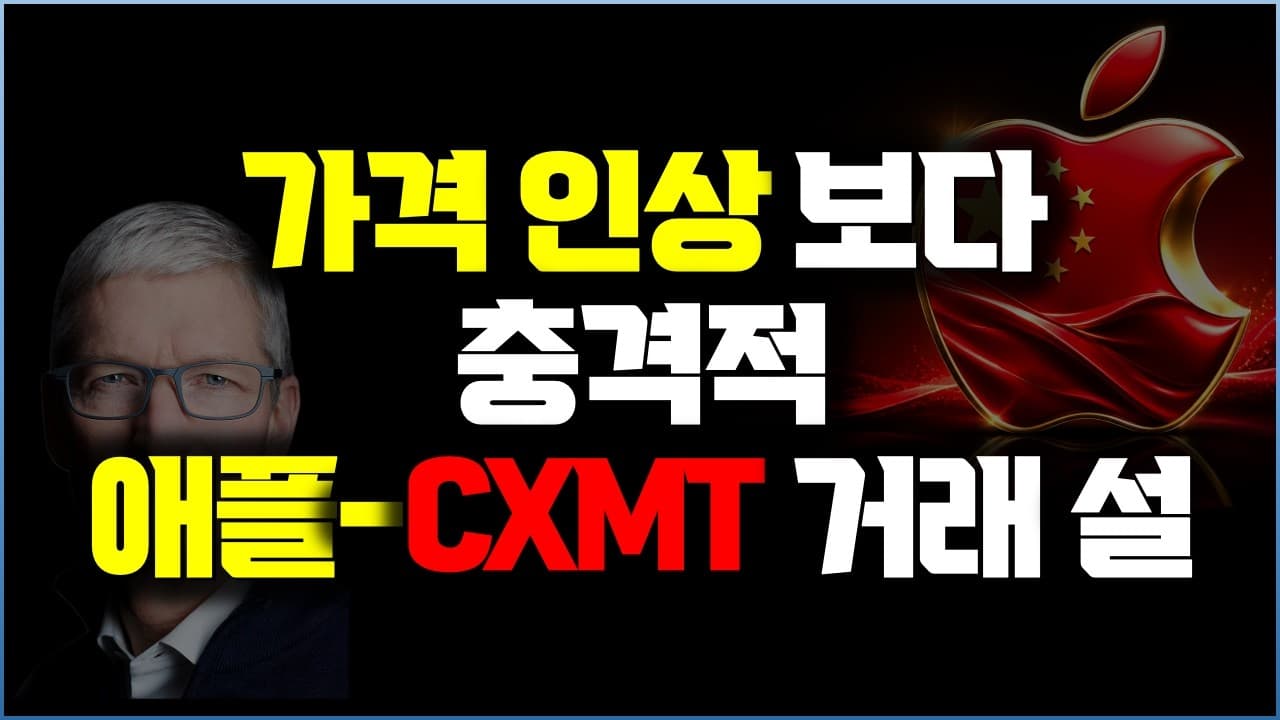 애플이 중국산 D램 'CXMT'를 노리는 이유, 그리고 세 가지 함정 영상 대표 이미지