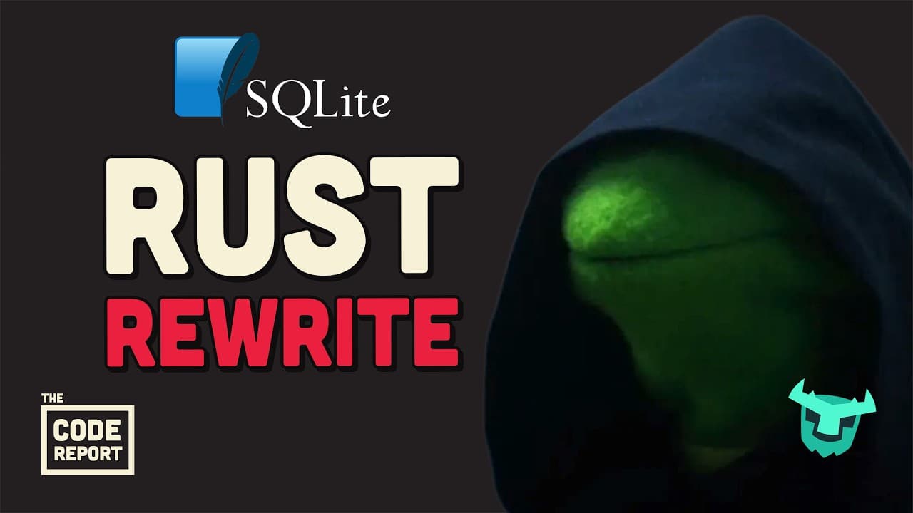 지구에서 가장 신뢰받는 코드 SQLite, 러스트로 다시 쓰이다 영상 대표 이미지