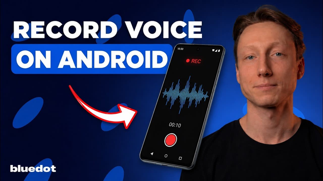 안드로이드 회의 녹음을 AI 노트로 — BlueDot 앱 활용법 영상 대표 이미지