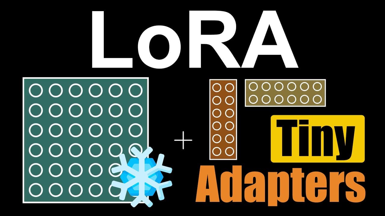 거대 AI 모델을 저렴하게 길들이는 법: LoRA부터 QLoRA·VeRA·DoRA까지 영상 대표 이미지