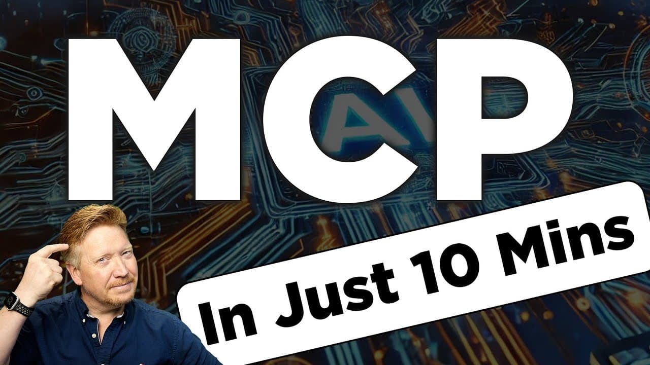 MCP(모델 컨텍스트 프로토콜) 쉽게 이해하기: AI 에이전트를 여는 열쇠 영상 대표 이미지