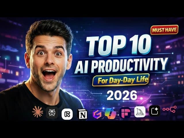 챗GPT 너머의 AI 도구 10가지, 일상 생산성을 바꾸는 전문 도구 모음 영상 대표 이미지