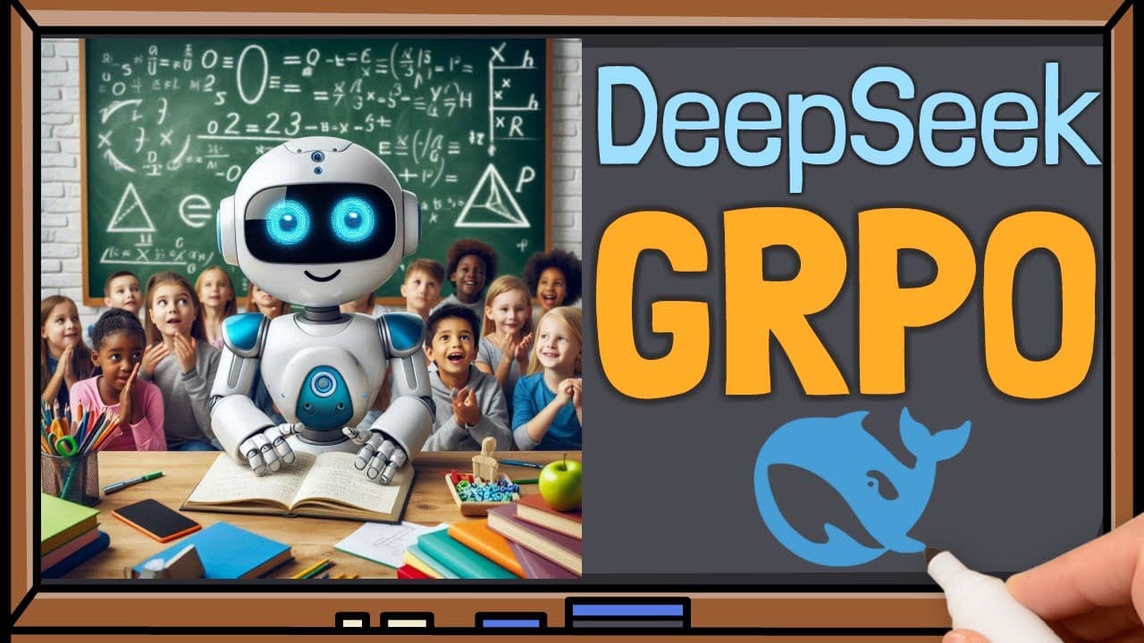 딥시크 R1을 만든 강화학습, GRPO는 무엇을 바꿨나 — DeepSeekMath 논문 해설 영상 대표 이미지