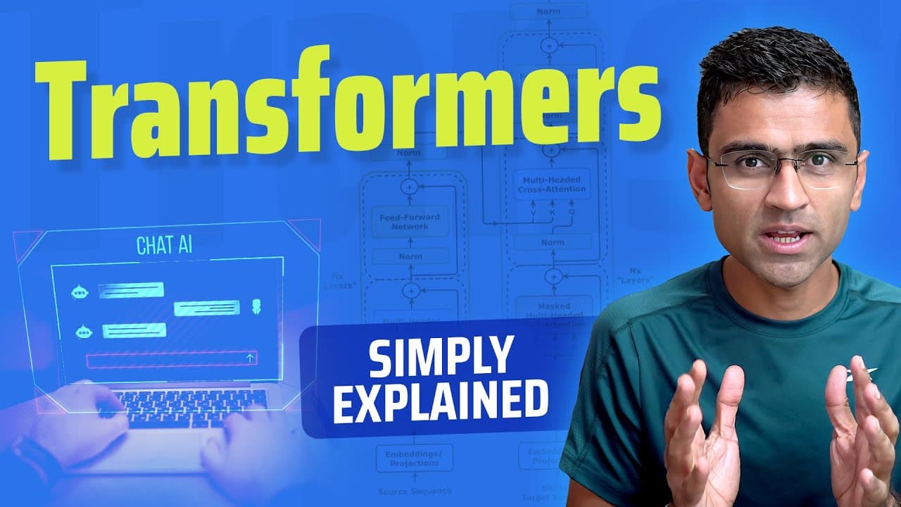 트랜스포머(Transformer) 쉽게 이해하기: 챗GPT를 움직이는 딥러닝 구조 영상 대표 이미지