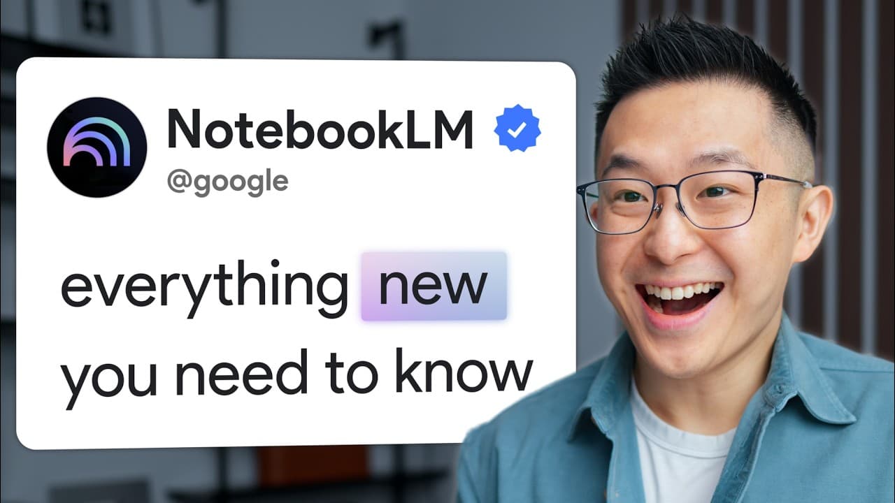 NotebookLM, 2026년에 완전히 달라졌다: 진짜 쓸모 있는 기능과 워크플로 영상 대표 이미지