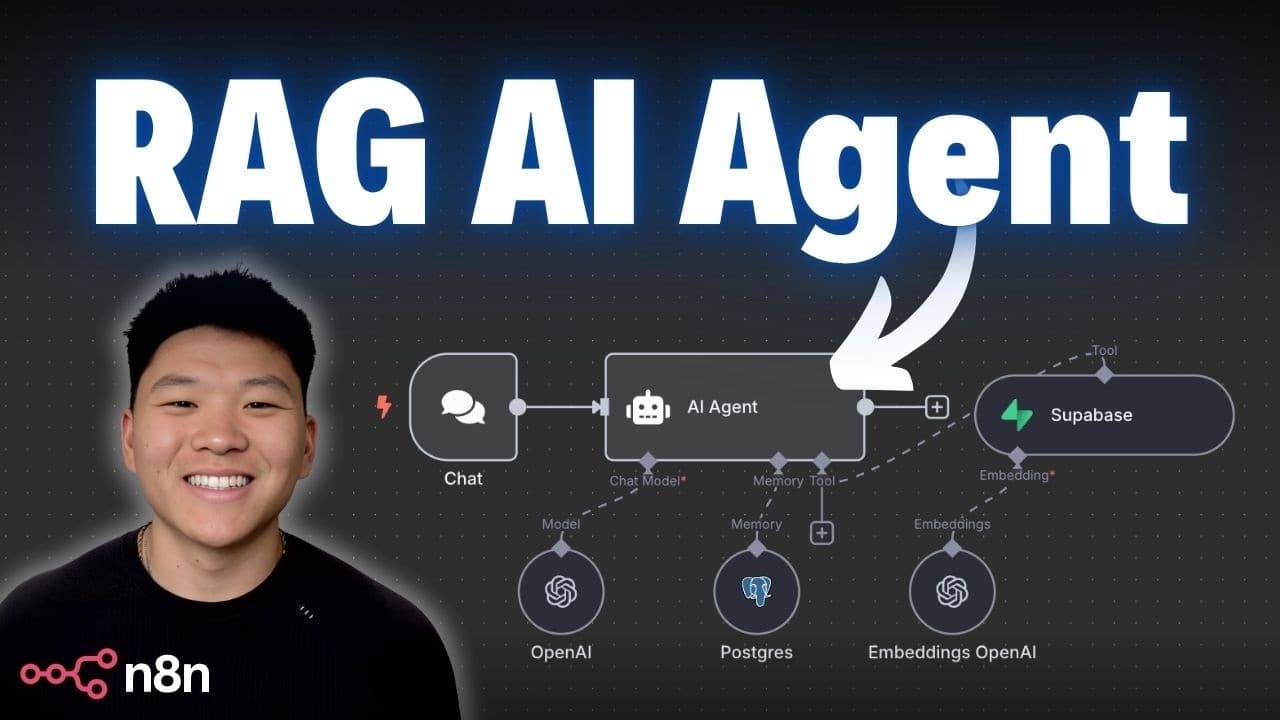 코드 없이 만드는 RAG AI 에이전트 — n8n으로 따라하는 입문 가이드 영상 대표 이미지