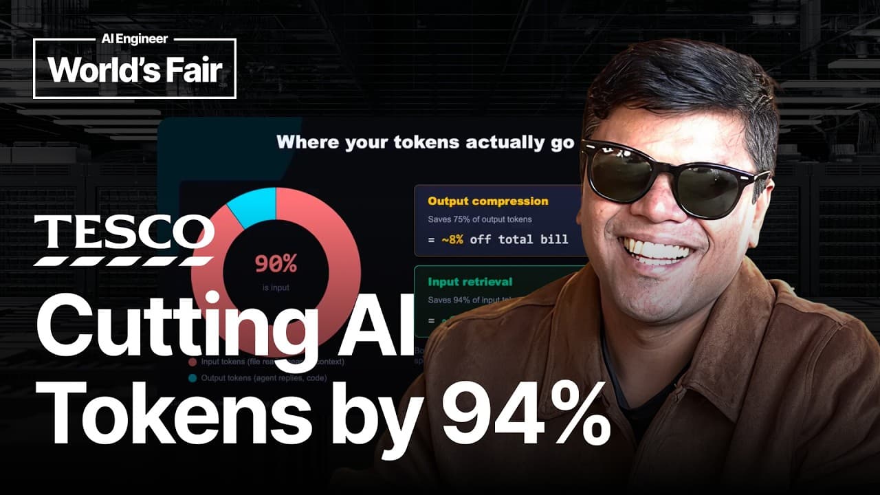 AI 코딩 비용의 90%는 '입력'이었다 — 로컬 코드 인덱스로 토큰 94% 줄인 실험 영상 대표 이미지