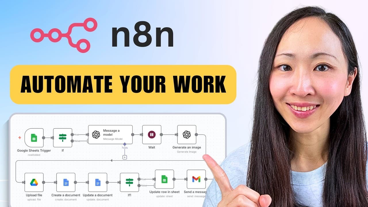 코딩 없이 만드는 첫 AI 자동화: n8n으로 소셜 콘텐츠 워크플로우 구축 영상 대표 이미지