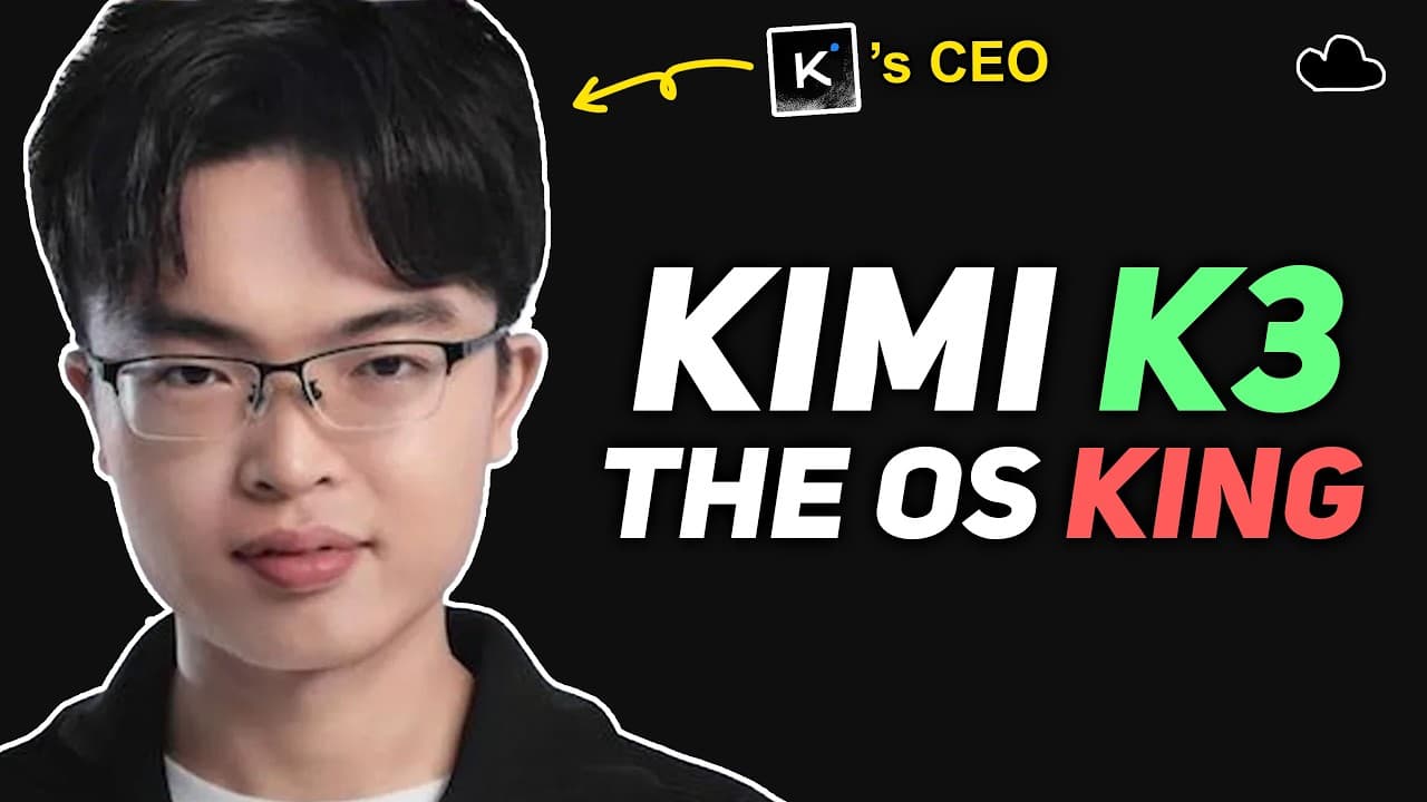 2.8조 파라미터 오픈웨이트 모델 Kimi K3, 폐쇄형과의 격차를 지웠다 영상 대표 이미지