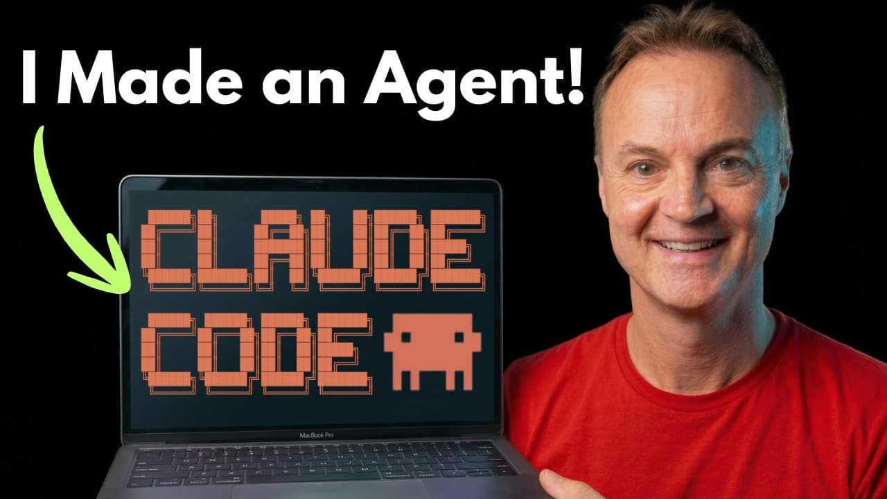 Claude Code로 첫 AI 에이전트 만들기: '시키는 AI'에서 '스스로 하는 AI'로 영상 대표 이미지