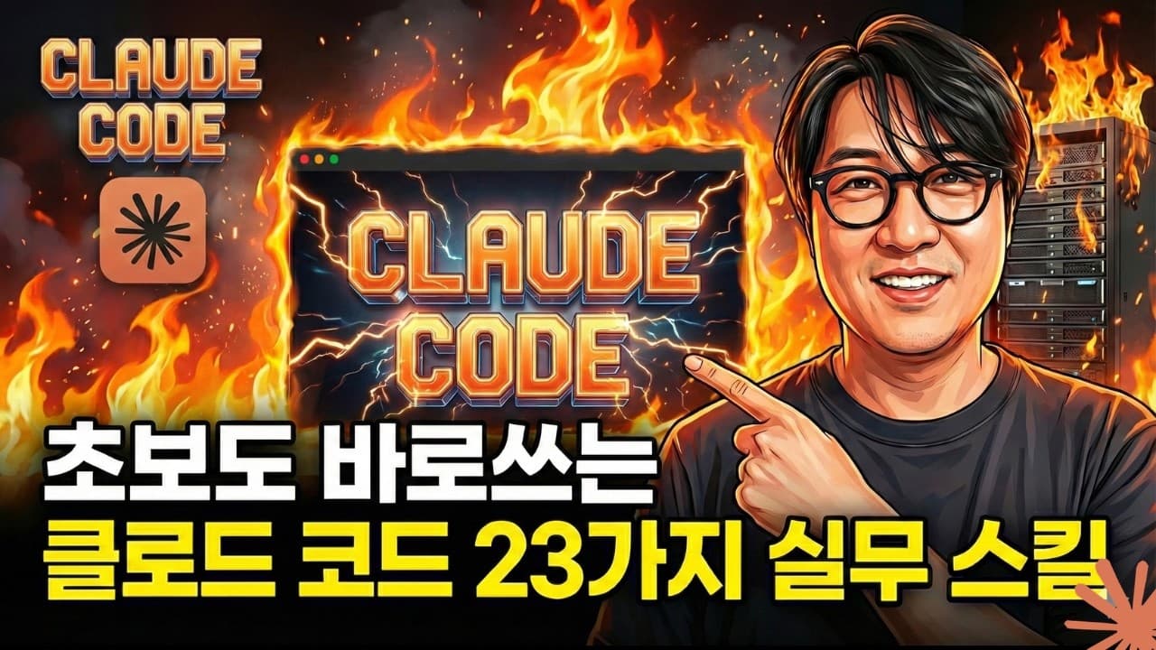 클로드 코드, 설치부터 병렬 작업까지 — 입문자가 놓치기 쉬운 23가지 실전 팁 영상 대표 이미지