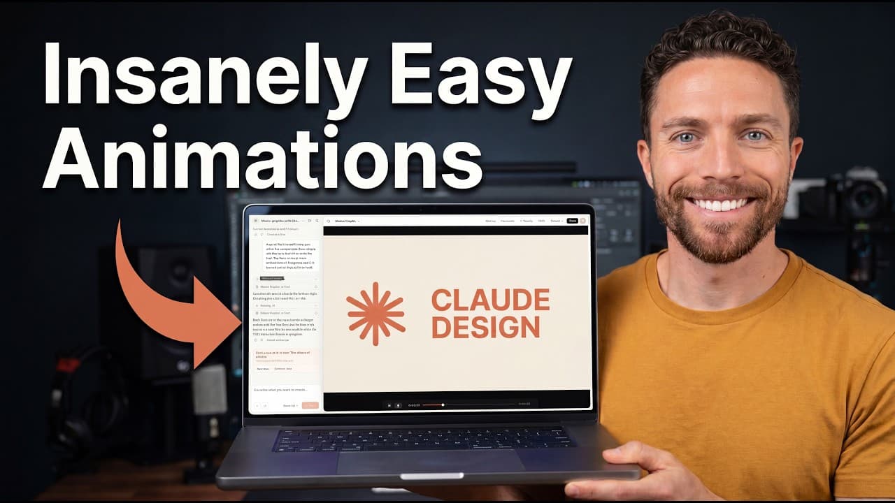 코드 없이 모션 그래픽 만들기: Claude Design 활용 4가지 방법 영상 대표 이미지