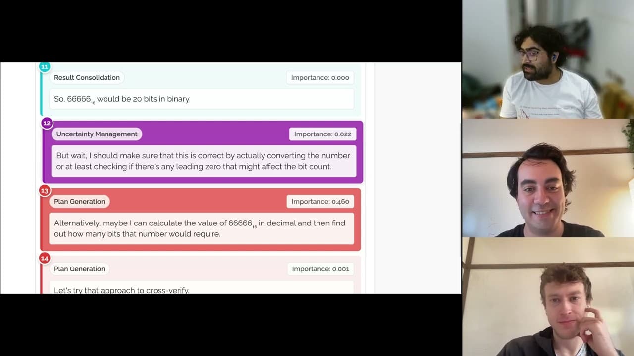 생각의 사슬에서 정말 중요한 문장 찾기: 추론 모델을 문장 단위로 해부한 '사고 앵커' 연구 영상 대표 이미지