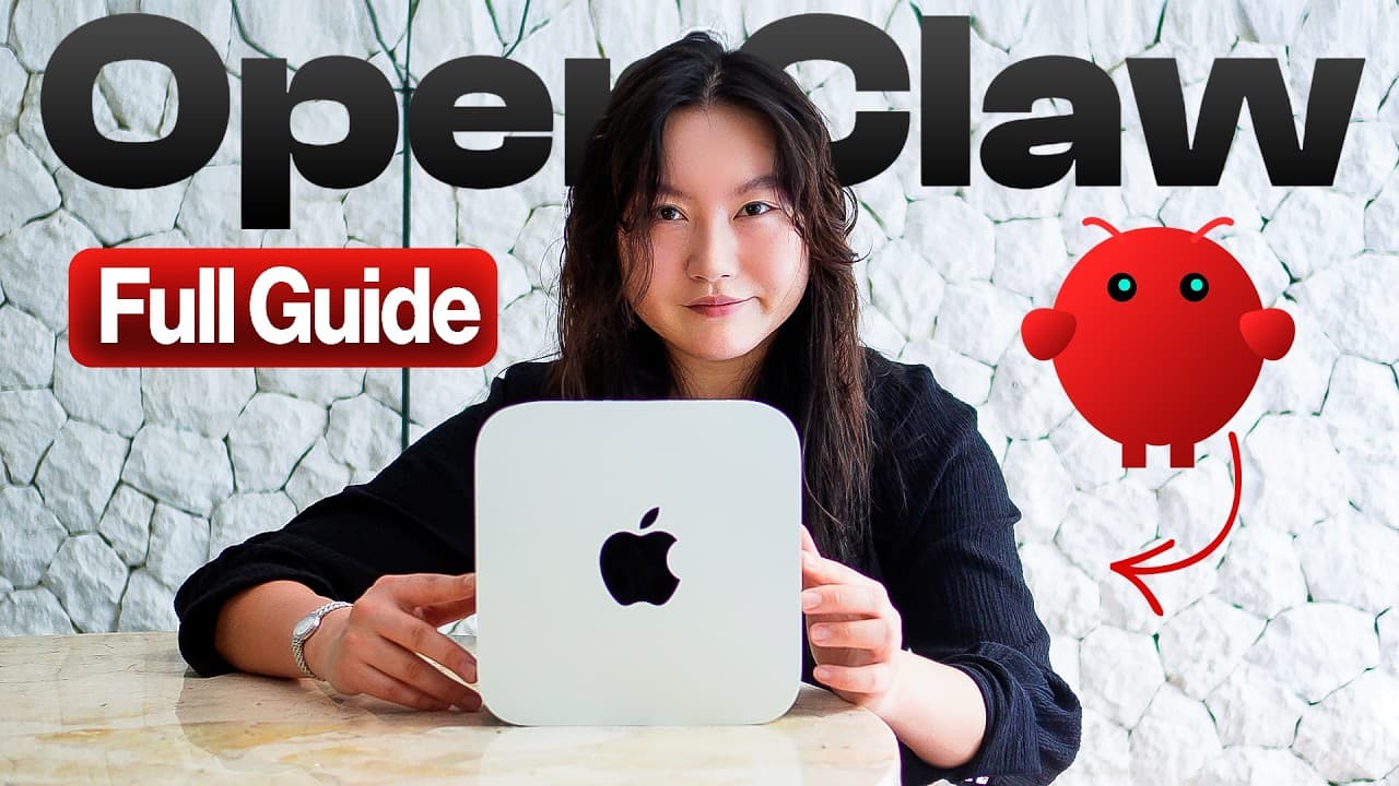 티나 황의 OpenClaw 완전 설정 가이드: 자율 AI 에이전트를 안전하고 지속 가능하게 만드는 법 영상 대표 이미지