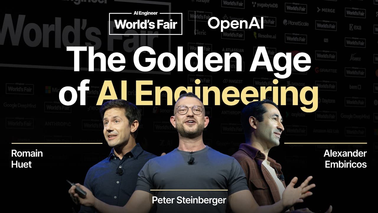 OpenAI가 그린 "AI 엔지니어링 황금기": 코드 작성이 아니라 루프 설계의 시대 영상 대표 이미지