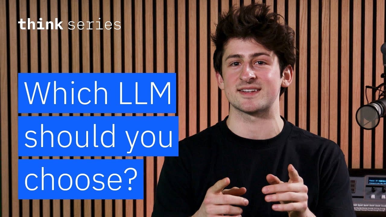 수많은 거대언어모델(LLM), 개발자는 어떻게 고를까 영상 대표 이미지