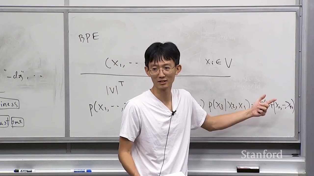 스탠퍼드 CS229 14강: 토큰을 쪼개는 이유부터 어텐션 마스킹까지 영상 대표 이미지
