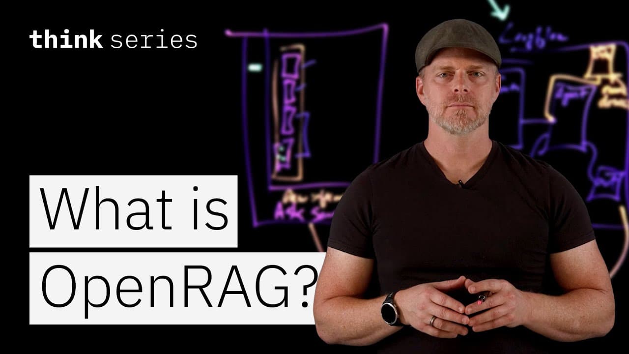 맥락 창이 무한해도 RAG가 사라지지 않는 이유: IBM의 오픈소스 OpenRAG 영상 대표 이미지