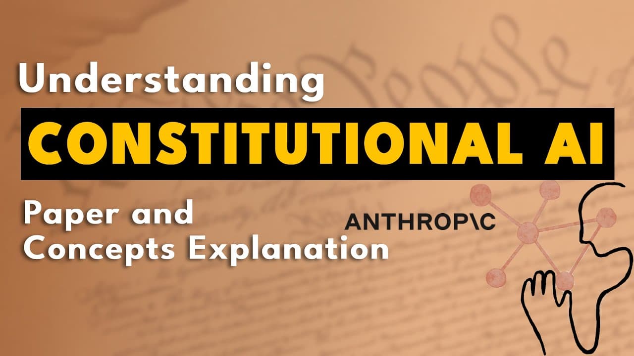 Constitutional AI: AI가 '헌법'으로 스스로를 교정하게 만드는 법 영상 대표 이미지